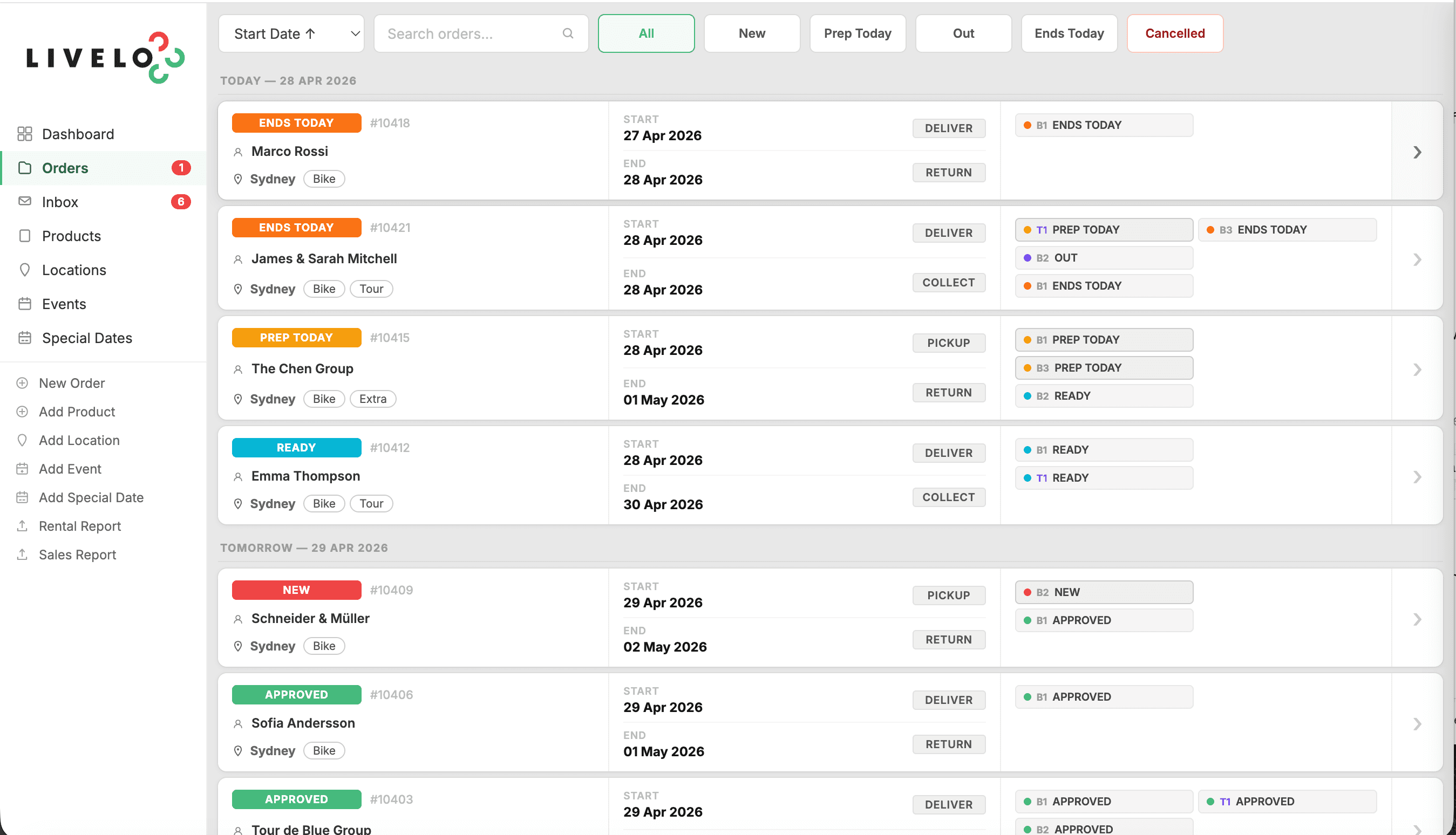 Livelo Admin Site